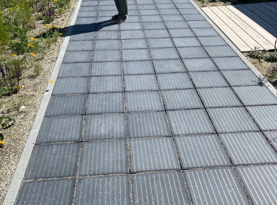 Solar paving example